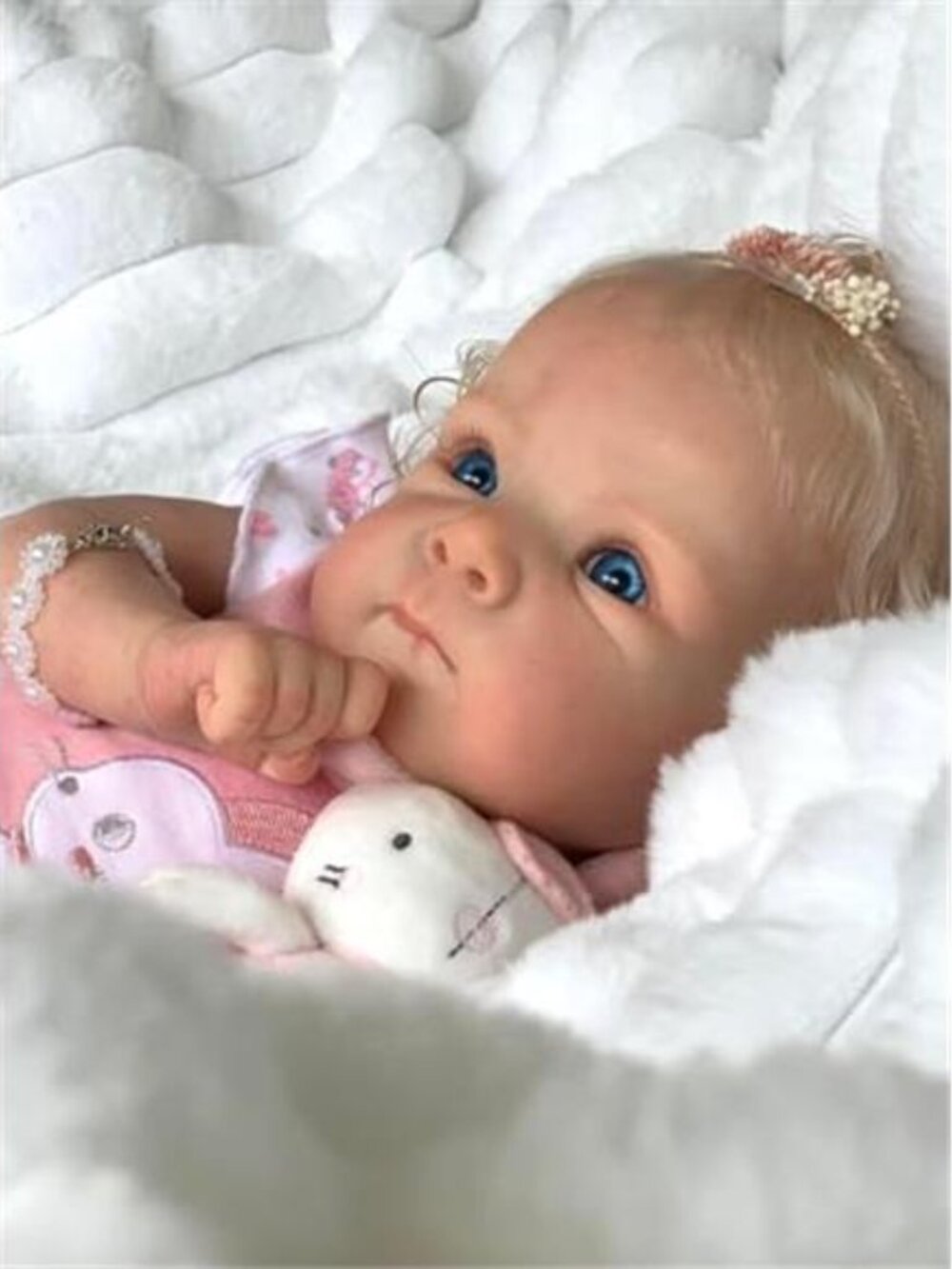 Silicone Full Body, Realistic Baby Doll, 18 Inch - Picture 4 of 7